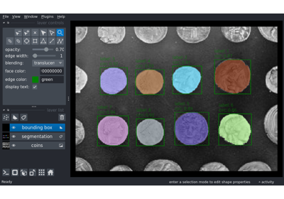 Annotate segmentation with text