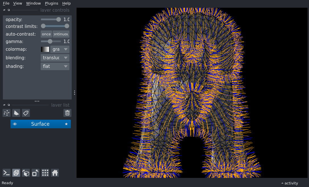 surface normals wireframe