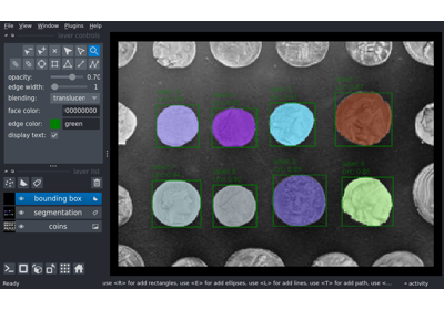 Annotate segmentation with text