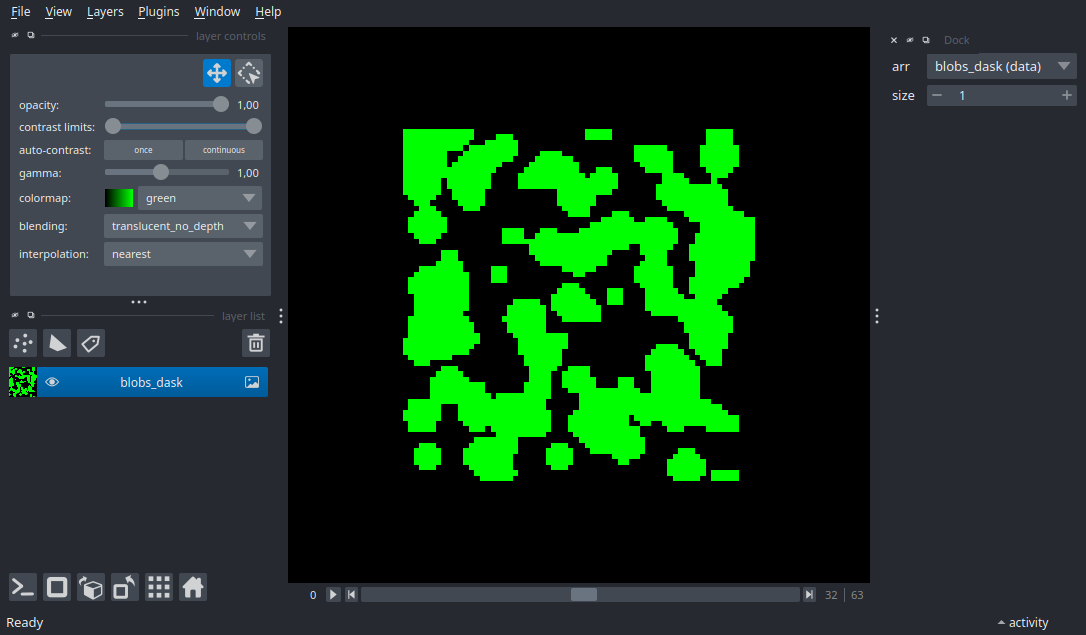 dynamic projections dask