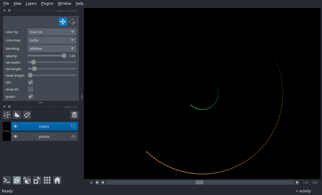 tracks 3d with graph