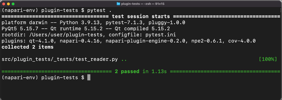 pytest - tests passed