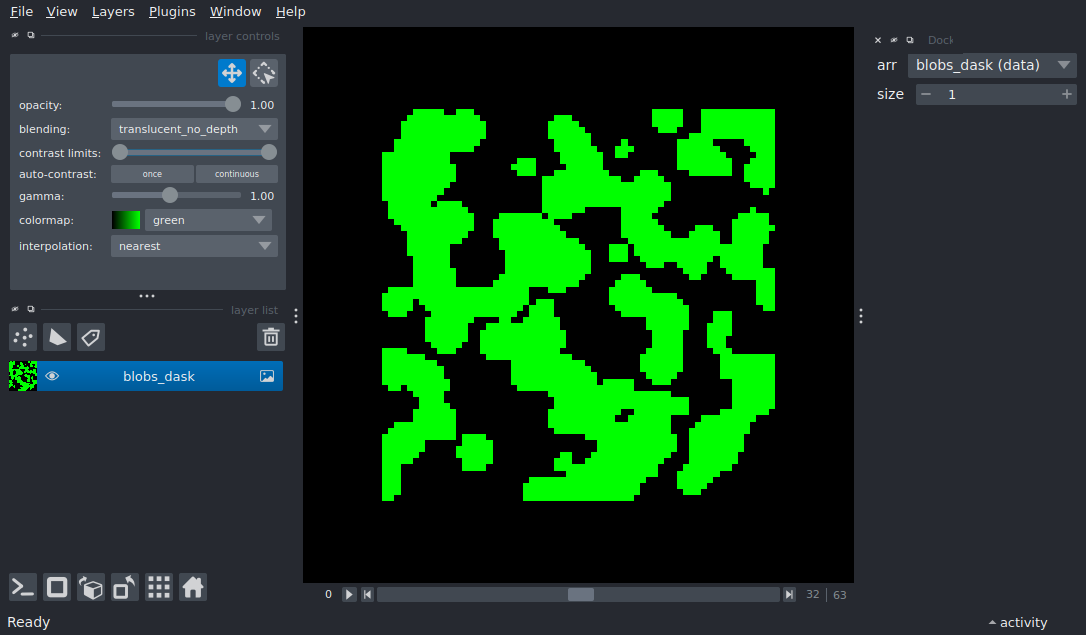 dynamic projections dask