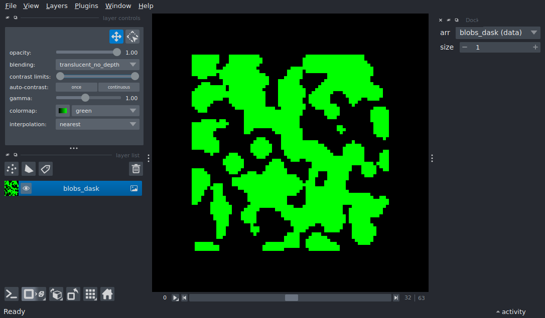 dynamic projections dask