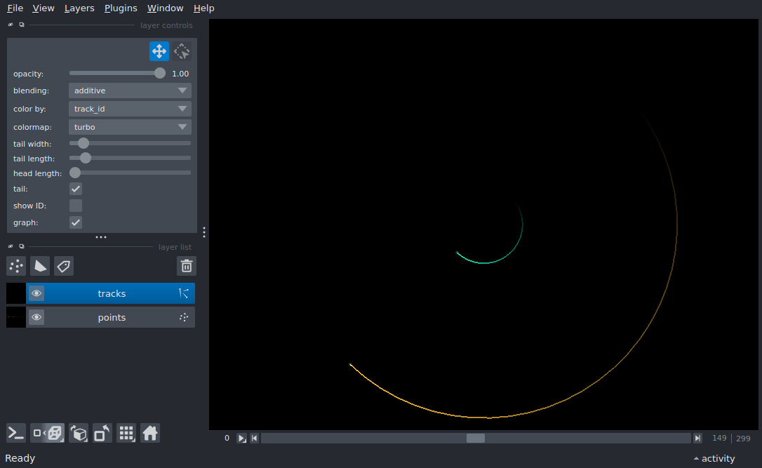 tracks 3d with graph