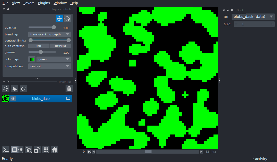 dynamic projections dask