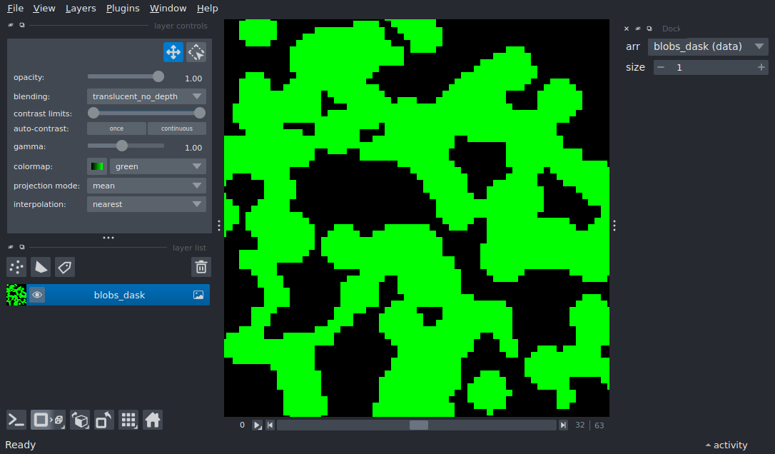 dynamic projections dask