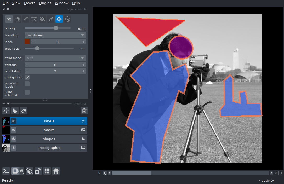 shapes to labels