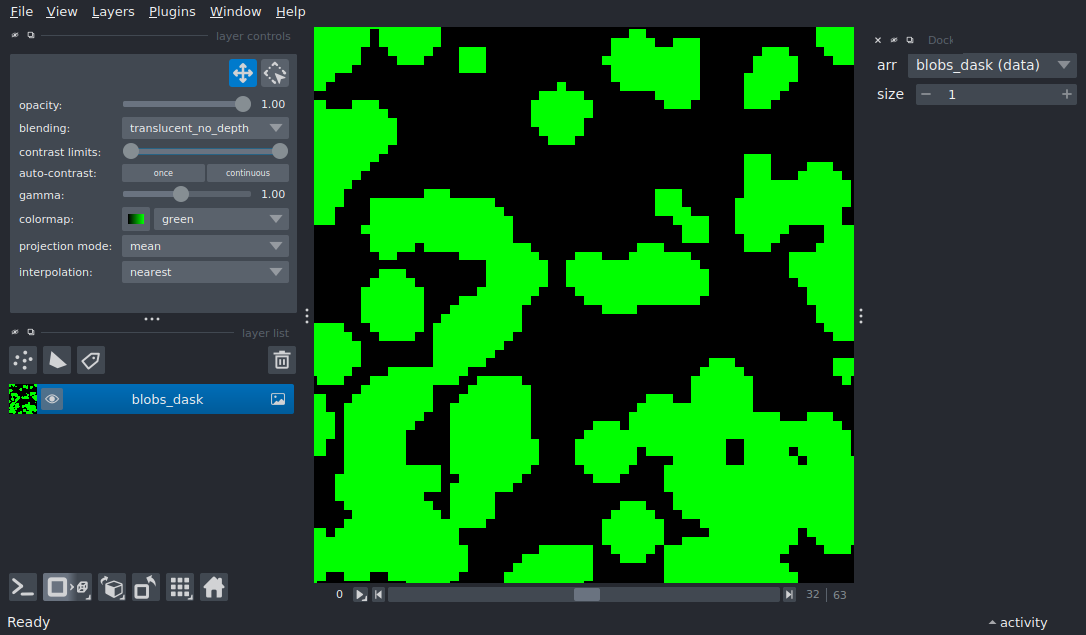 dynamic projections dask