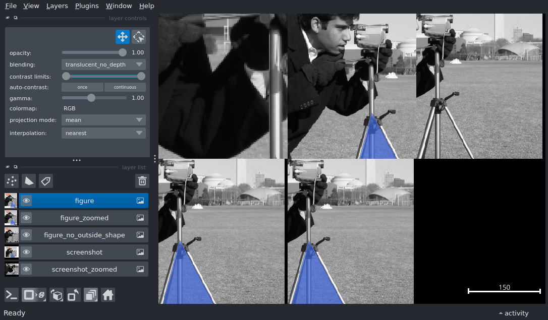 screenshot and export figure