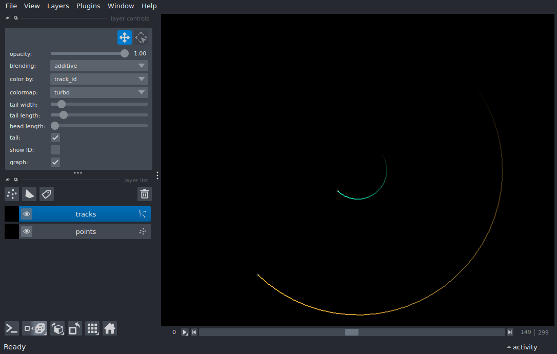 tracks 3d with graph