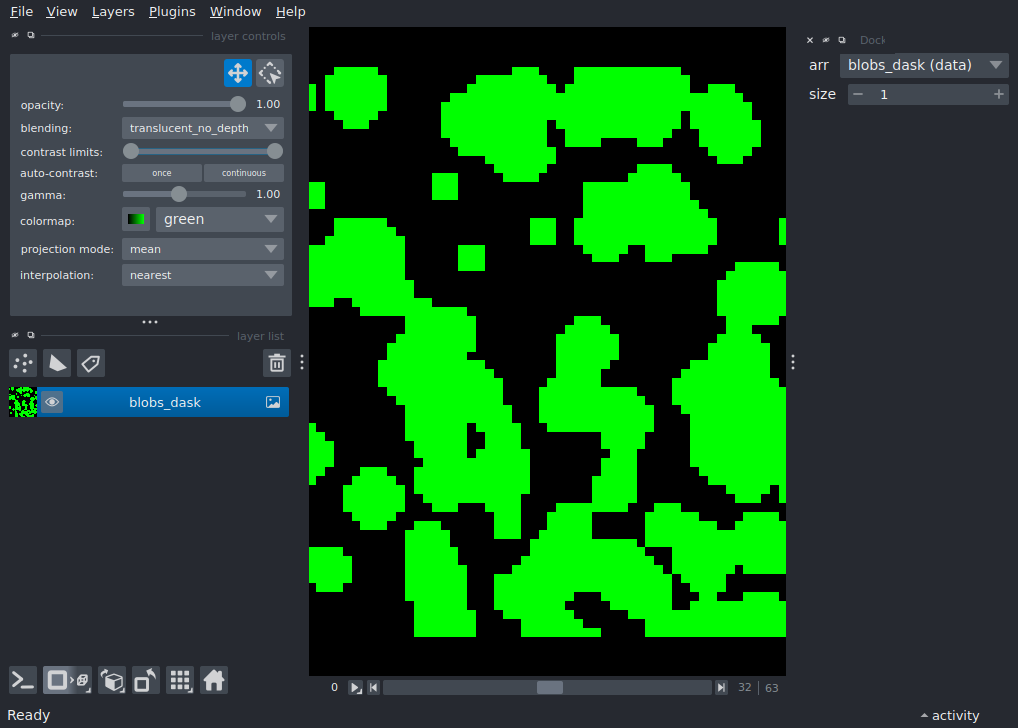 dynamic projections dask