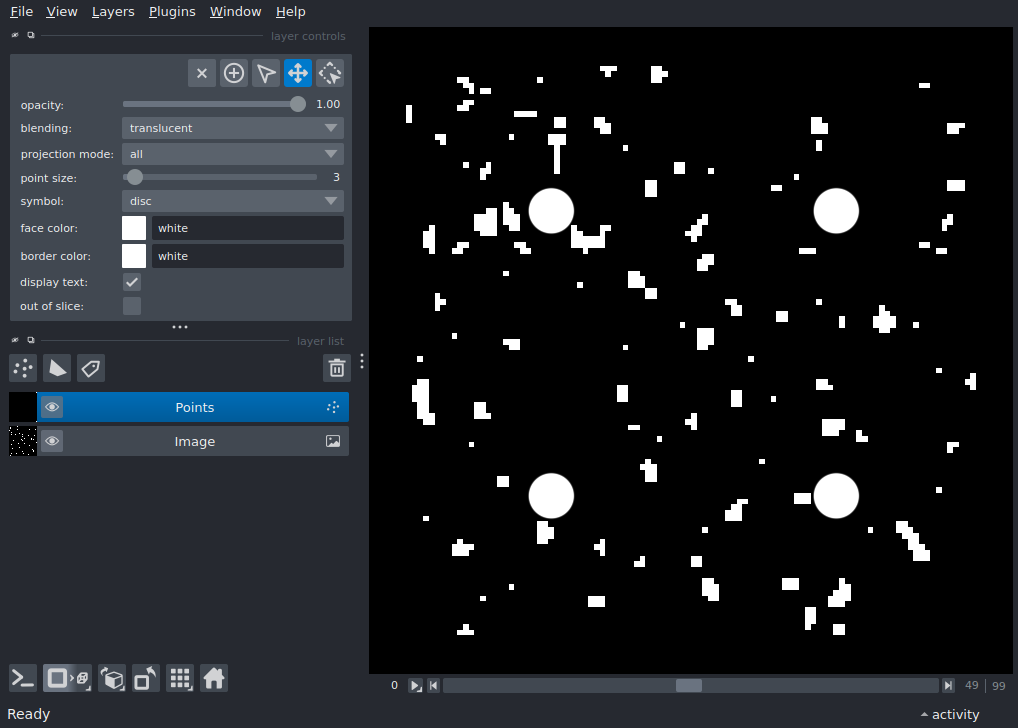 nD points with features
