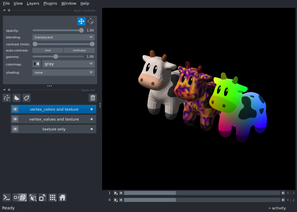 surface texture and colors