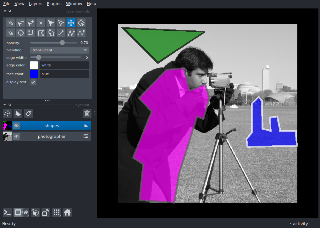 add shapes with features