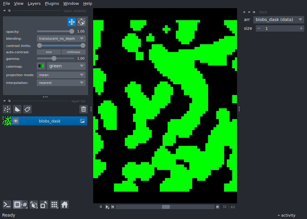 dynamic projections dask