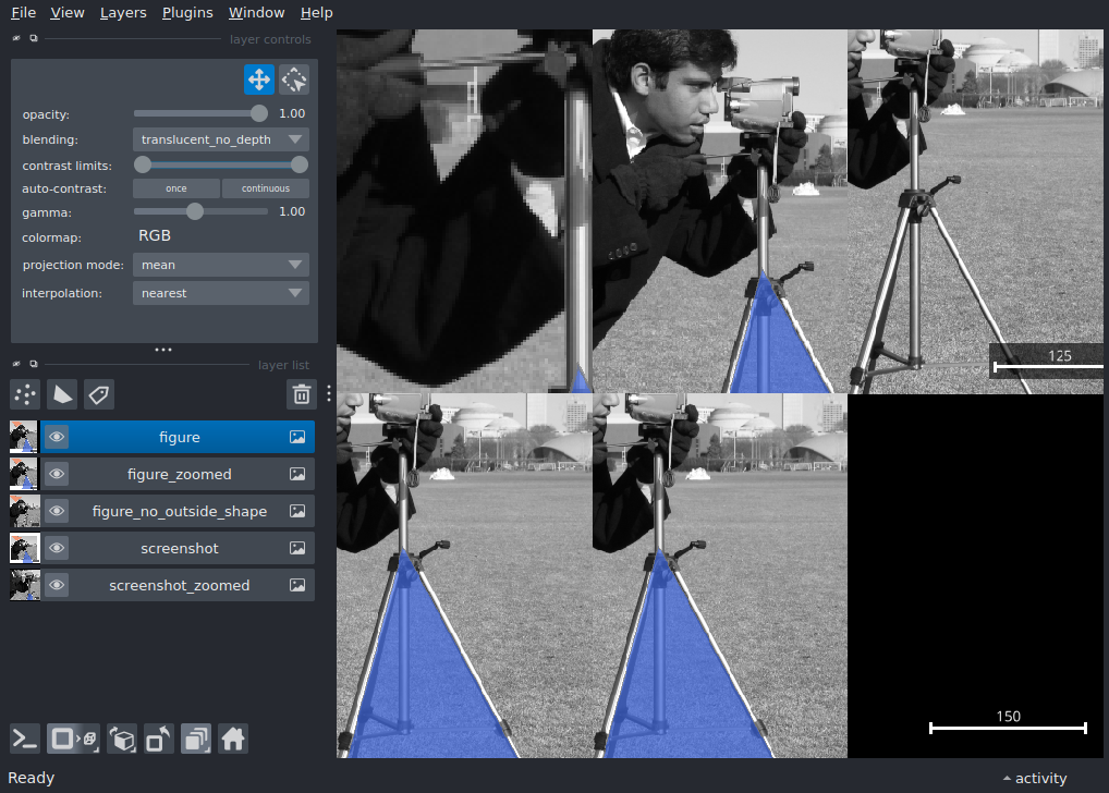 screenshot and export figure
