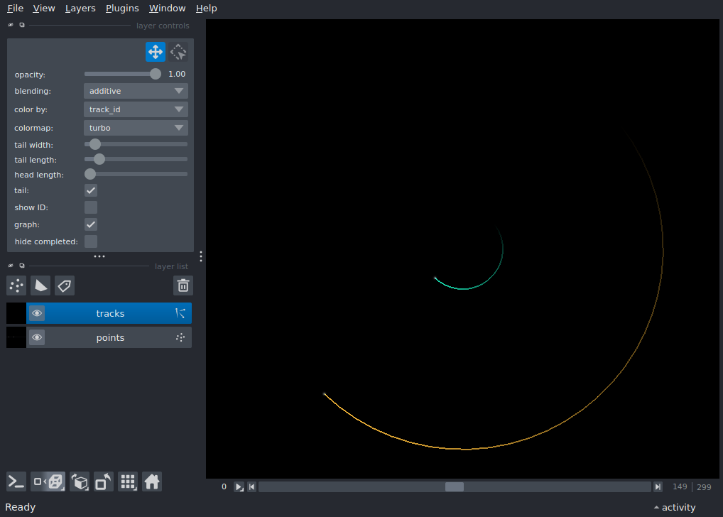 tracks 3d with graph