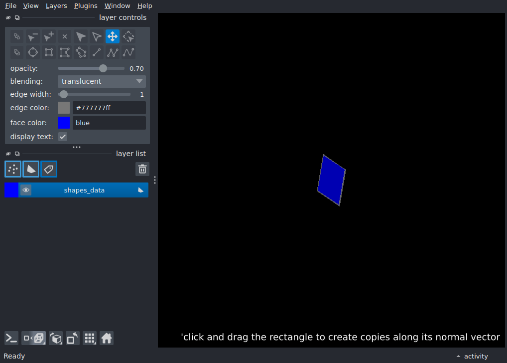 interactive move rectangle 3d