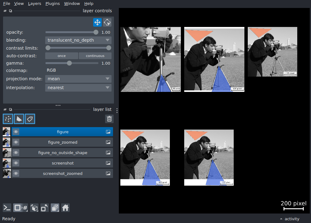 screenshot and export figure