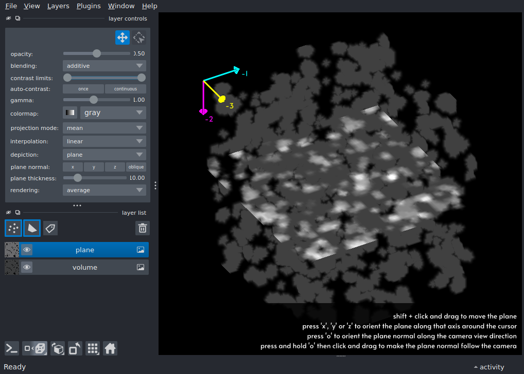 3D image plane rendering