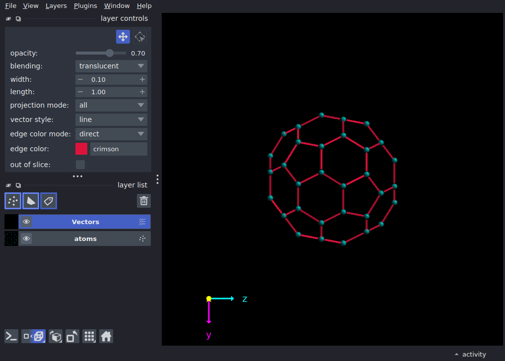 connect points with vectors