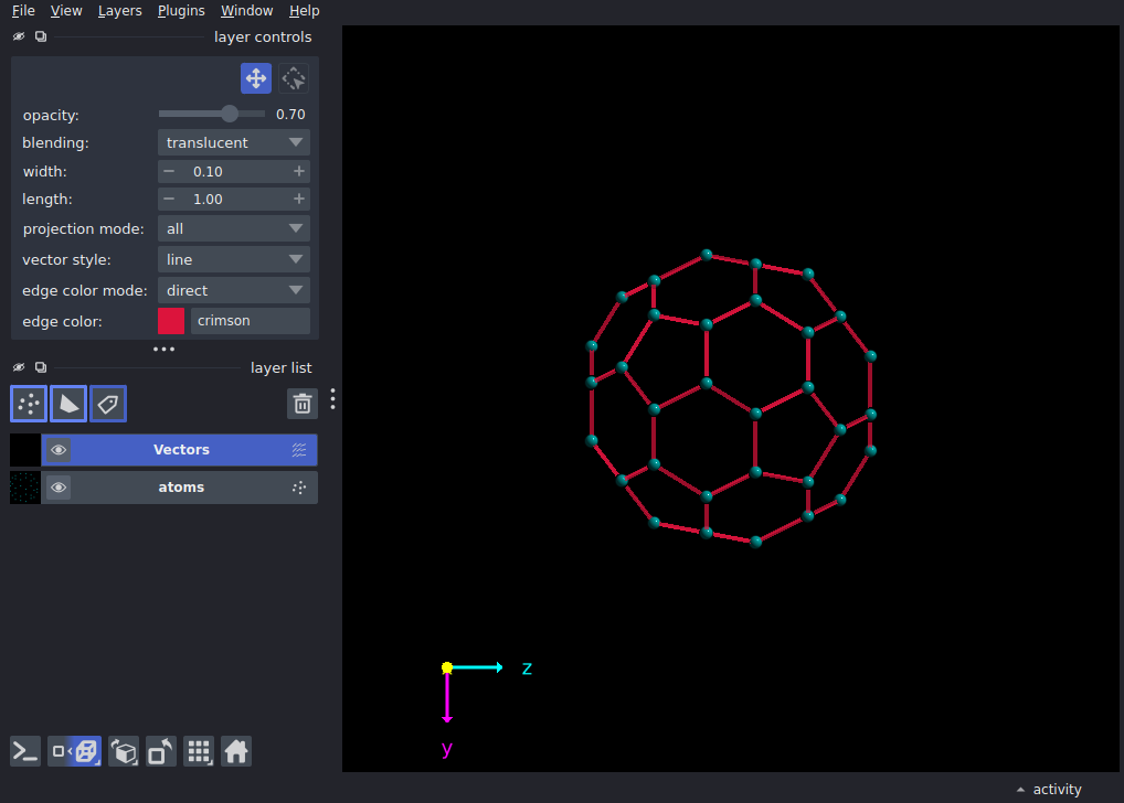 connect points with vectors